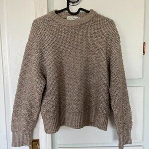 Little Mountain Vancouver Taupe Textured Knit Sweater